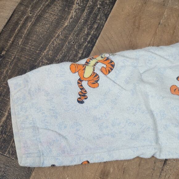 Tigger Vintage 90s Sleepwear Night Gown Womens XS Disney Winnie The Pooh Blue - Picture 10 of 14